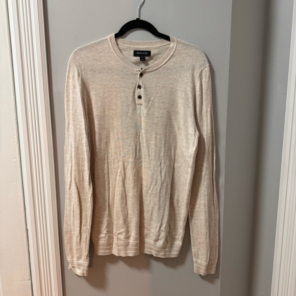 Men’s Cream RW&CO Sweater - Picture 3 of 4